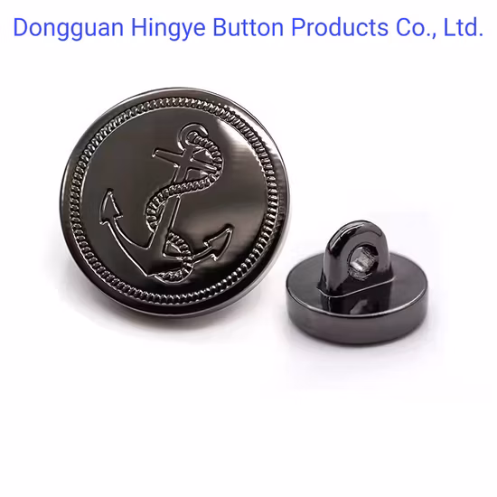 Brass Button with Brass Tin Color for Pants