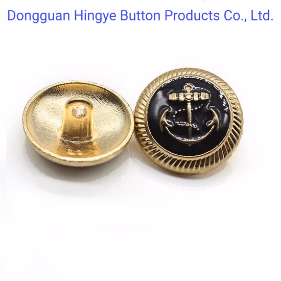 Brass Button with Brass Tin Color for Pants