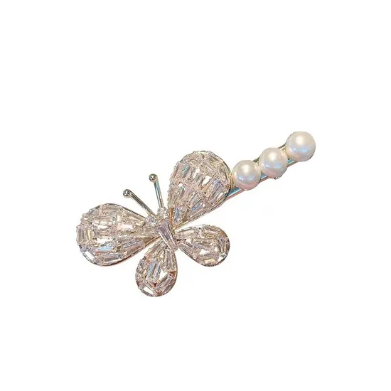 Crystal Clip Pair Rhinestone Duck Clip Bow Clip Fashion Accessories 