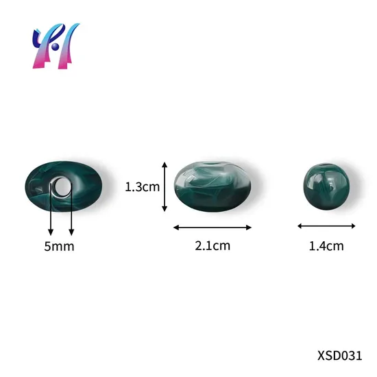 Oval Large Hole Swimsuit Beads Accessories 