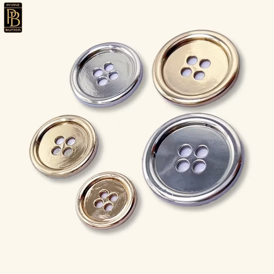 Factory High Quality 4 Holes Metal Button for Garment