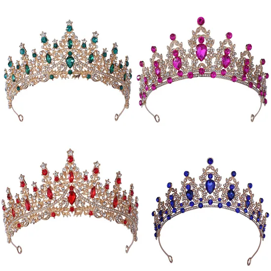 Princess Rhinestone Crystal Pageant Wedding Crown Tiara Fashion Hair Accessories 