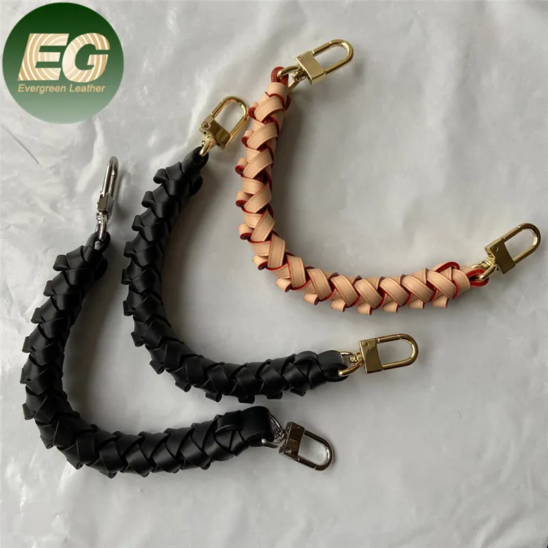 Lst119 Thick Designer Handbag Shoulder Hand Vachetta Strap Bag Charm for Braided Leather Purse Handle