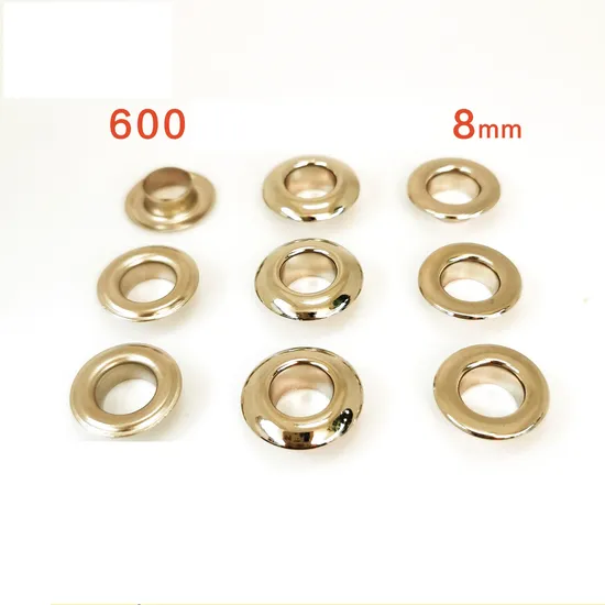 Factory Direct Sale Pure Copper Stock Metal Eyelet for Shoes/Bags/Apparel 