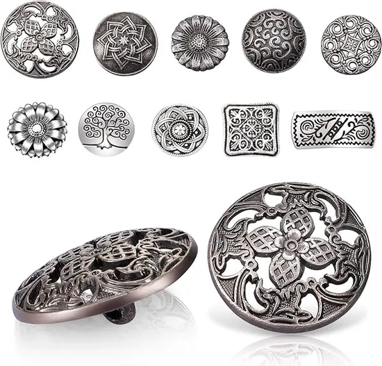 Mixed Metal Buttons 