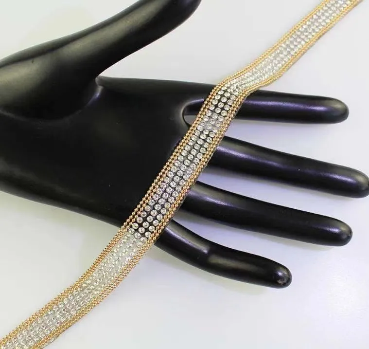 Rhinestone Chain Hotfix Trim Women′s Clothing Accessories