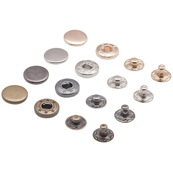 Button Manufacture 25 Years of Experience Accept Customization Metal Snap Button for Leather Clothing Clothes Snap Button 