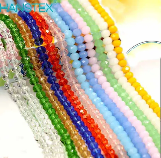 Hans 5mm Purple Crystal Bead, Button Pearl Glass Beads Accessories 