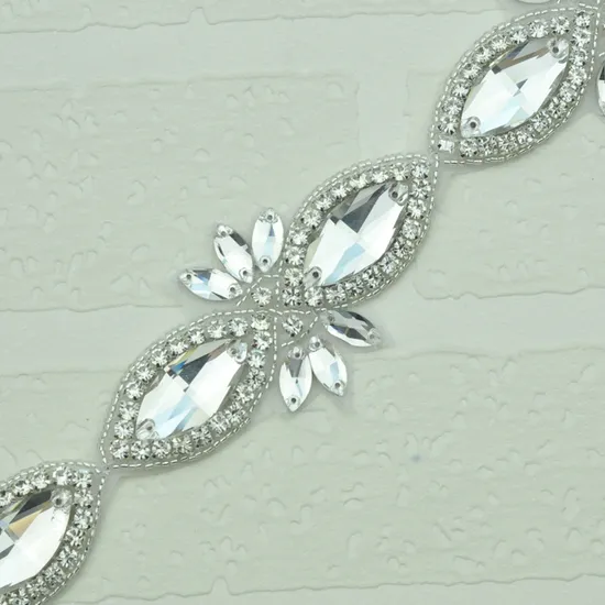 Iron Rhinestone Trimming Fashion Wedding Jewelry Accessories 