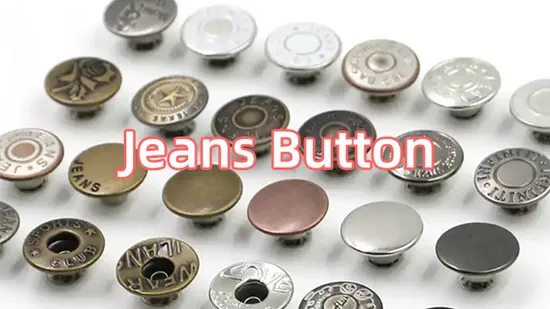 Custom Logo Fashion Brass Jacket Denim Blazer Garment Metal Jeans and Rivets Button 