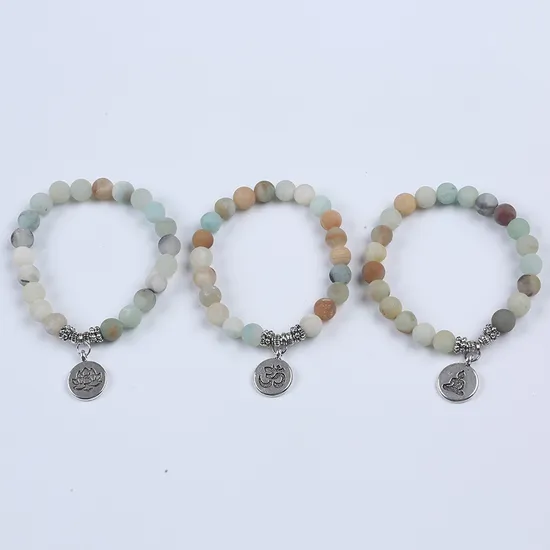 Bohemian Natural Stone Beaded Bracelet for Women Black White Couple Bracelet Jewelry 