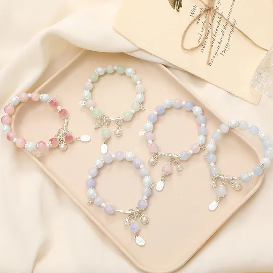 Handcrafted Peace and Joy Beaded Bracelet for Mindfulness 