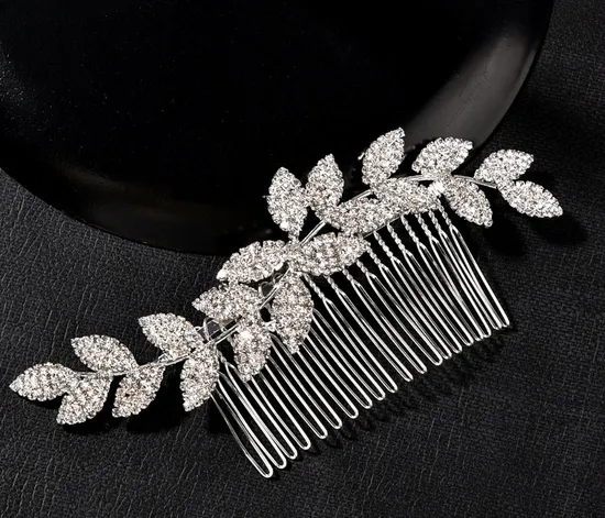 Silver Rhinestone Hair Comb. Bridal Wedding Rhinestone Hair Comb Hair Accessories 