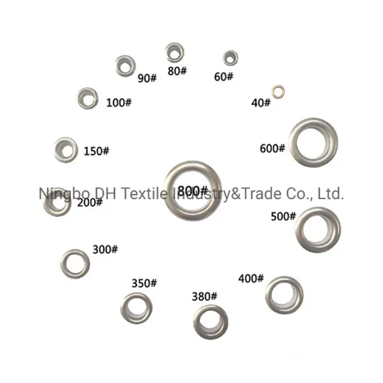 100% High Quality Wholesale Metal Apparel Eyelet for Garments 