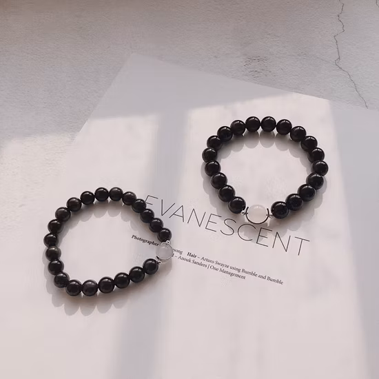 Bohemian Natural Stone Beaded Bracelet for Women Black White Couple Bracelet Jewelry